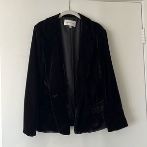 Cupcake and Cashmere black velour blazer coat size 10